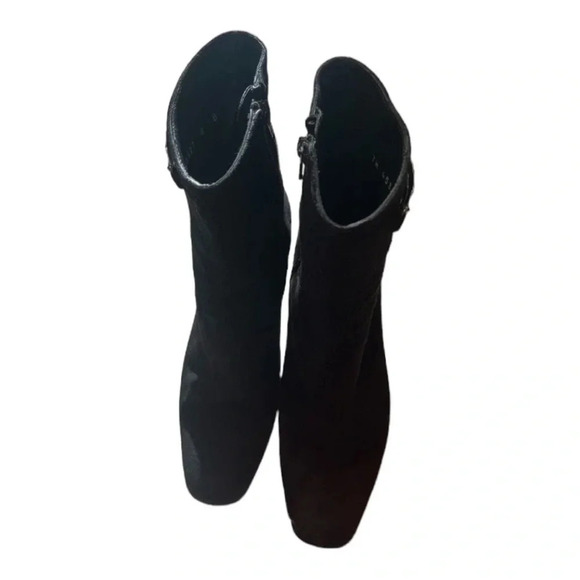 Stuart Weitzman Black Suede Ankle Booties‎ Women’s Sz 7 - Picture 10 of 13